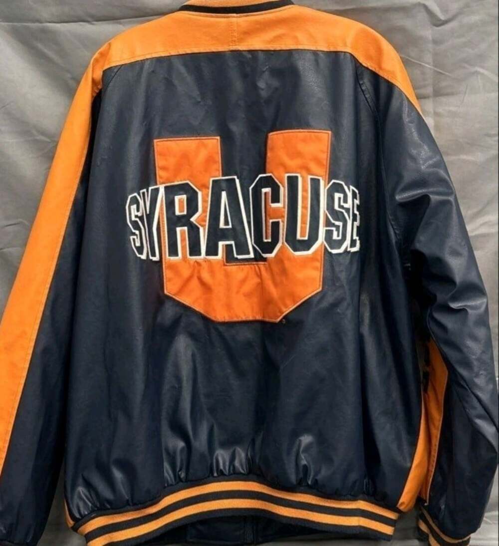 Vintage Steve & Barry’s University Syracuse Orangemen Varsity Jacket Mens XL D25 - Picture 8 of 8